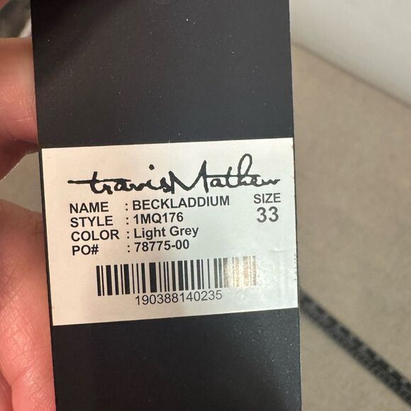 Travis Mathew Pants Men 33x32 Gray Beckladdium Golf Lightweight Outdoor Active - Picture 9 of 9